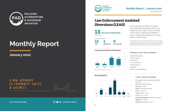 Pages from the report: cover and one interior showing graphs and charts